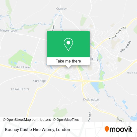 Bouncy Castle Hire Witney map
