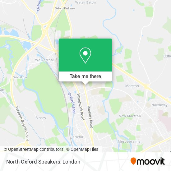 North Oxford Speakers map