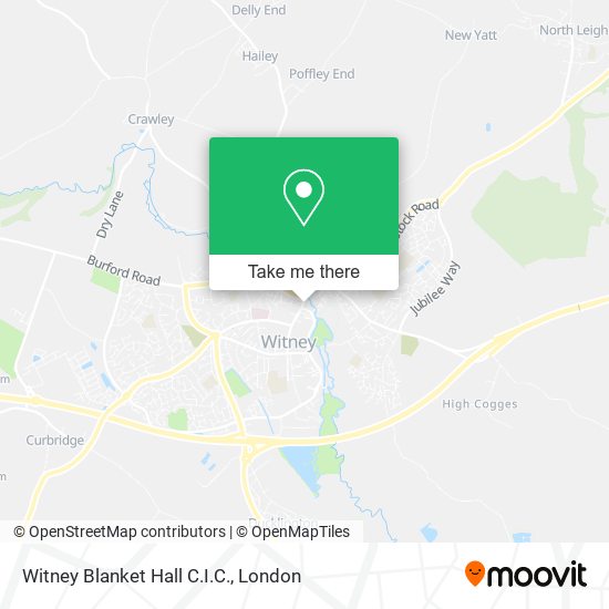 Witney Blanket Hall C.I.C. map