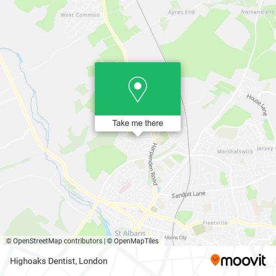 Highoaks Dentist map