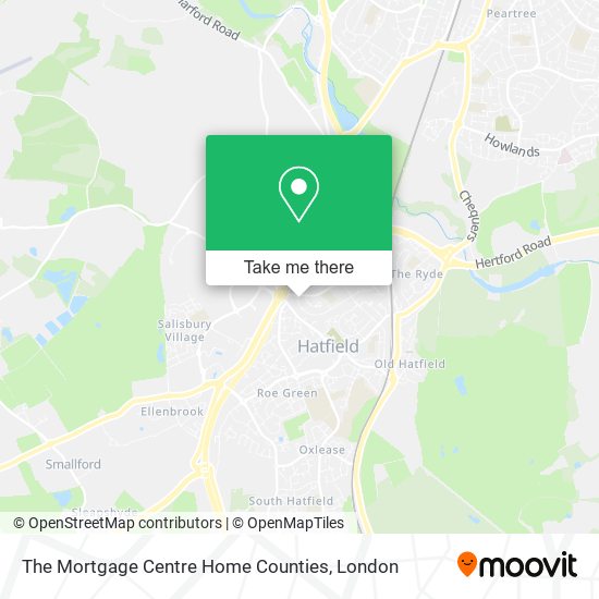 The Mortgage Centre Home Counties map