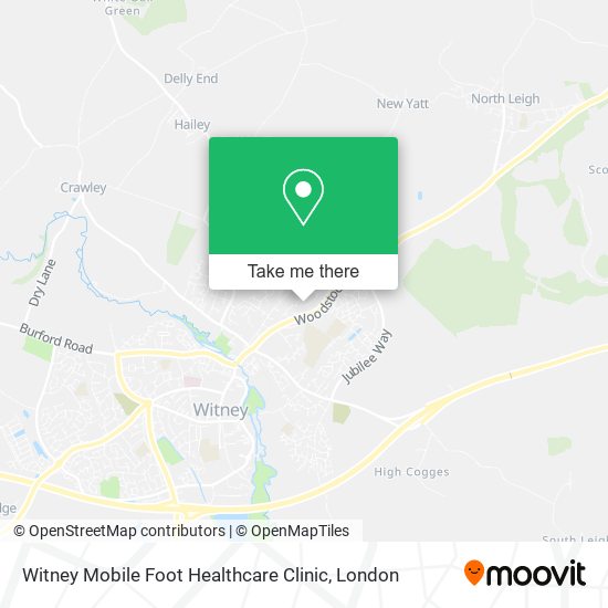 Witney Mobile Foot Healthcare Clinic map