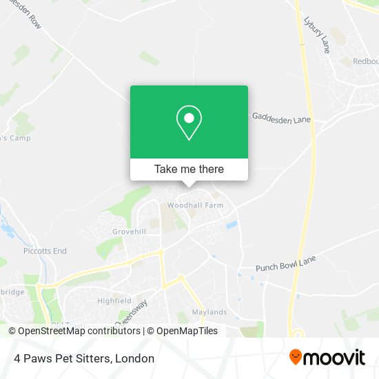 4 Paws Pet Sitters map