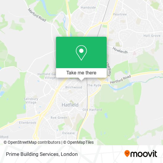 Prime Building Services map