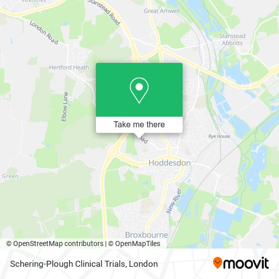 Schering-Plough Clinical Trials map