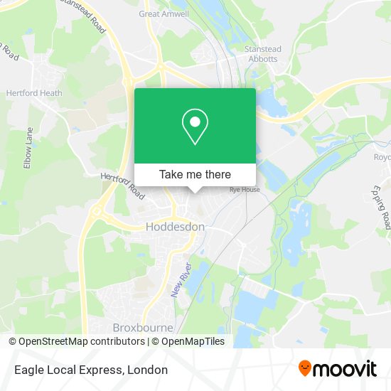 Eagle Local Express map