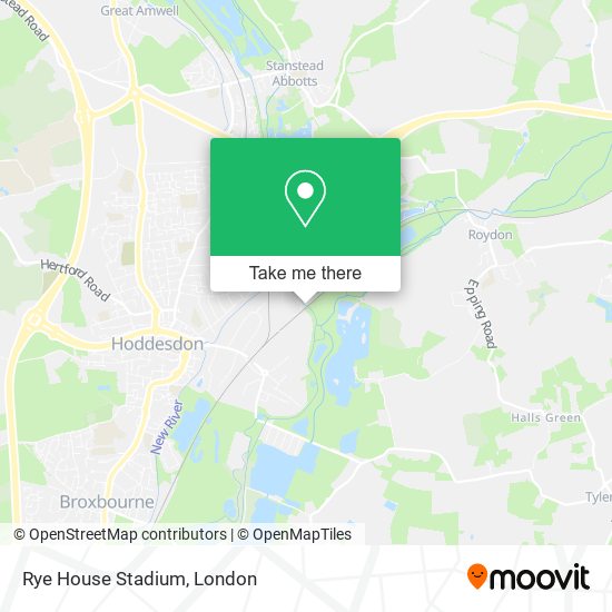 Rye House Stadium map