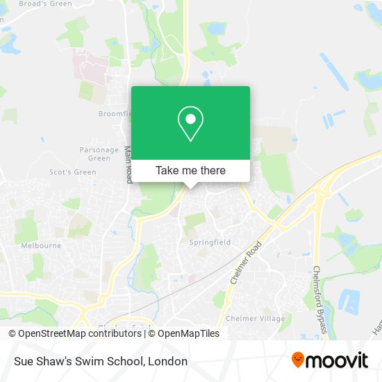Sue Shaw's Swim School map