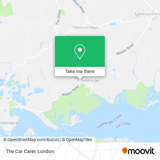 The Car Carer map