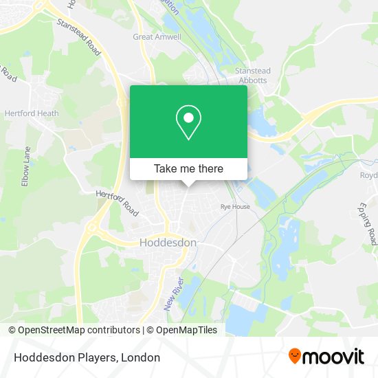 Hoddesdon Players map