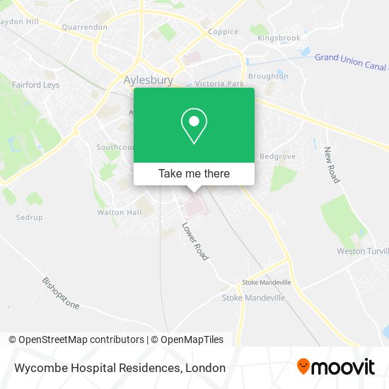 Wycombe Hospital Residences map