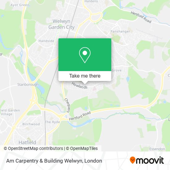 Am Carpentry & Building Welwyn map