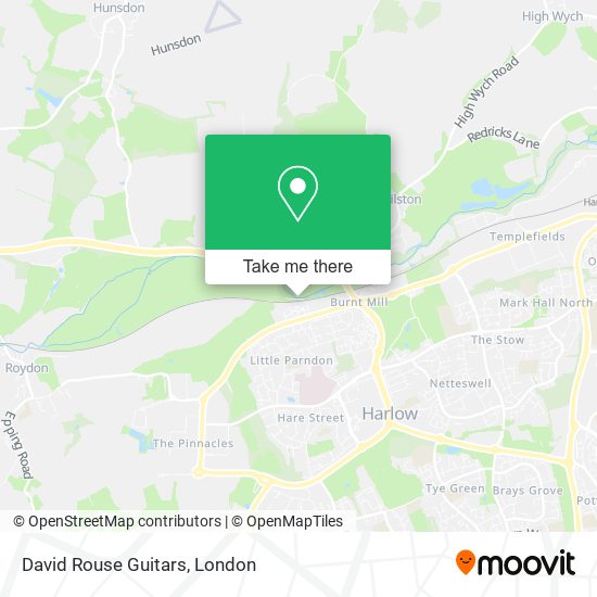 David Rouse Guitars map
