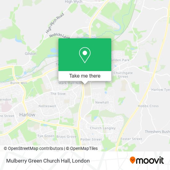 Mulberry Green Church Hall map