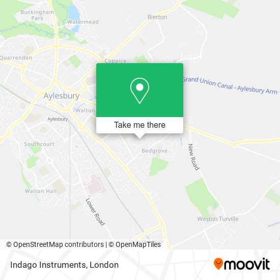 Indago Instruments map