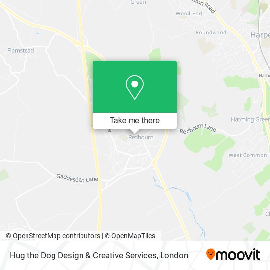 Hug the Dog Design & Creative Services map