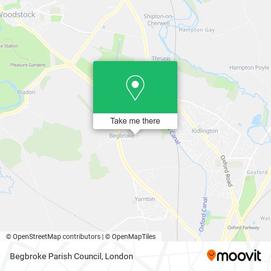 Begbroke Parish Council map