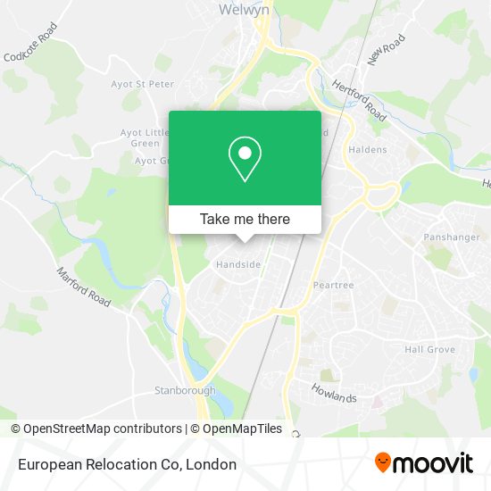 European Relocation Co map