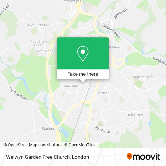 Welwyn Garden Free Church map