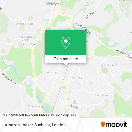 Amazon Locker-Sunblest map