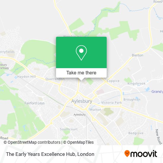 The Early Years Excellence Hub map