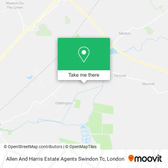 Allen And Harris Estate Agents Swindon Tc map