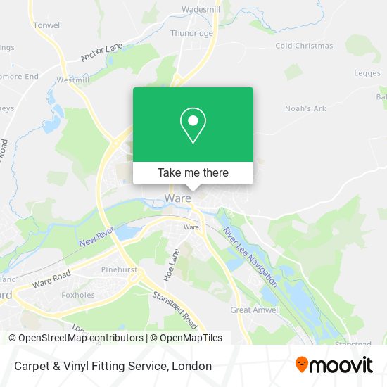 Carpet & Vinyl Fitting Service map