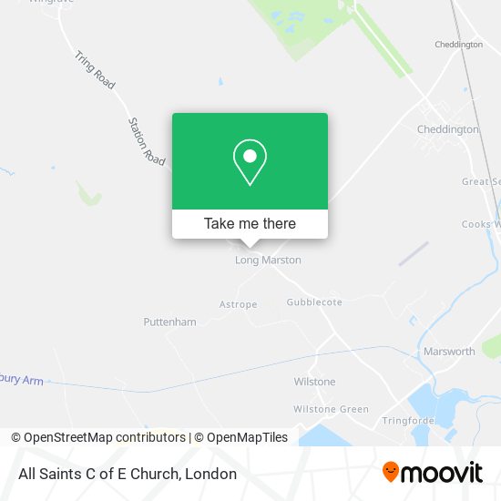 All Saints C of E Church map
