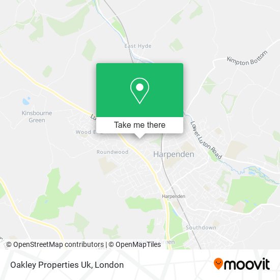 Oakley Properties Uk map