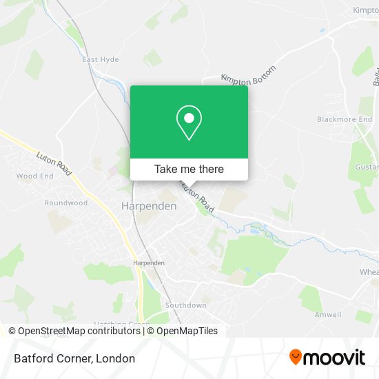 Batford Corner map