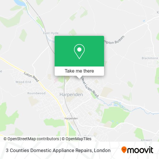 3 Counties Domestic Appliance Repairs map