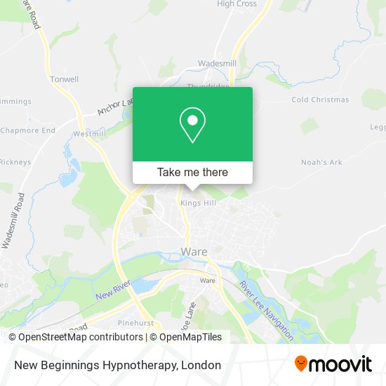 New Beginnings Hypnotherapy map