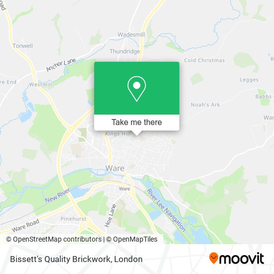 Bissett's Quality Brickwork map