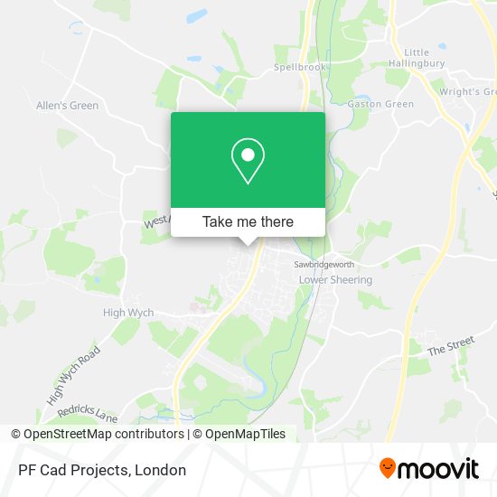 PF Cad Projects map