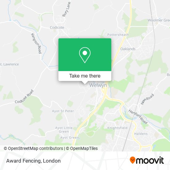 Award Fencing map