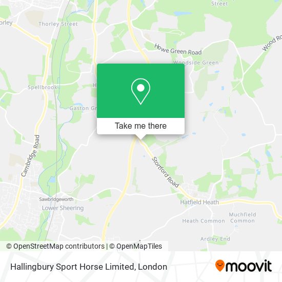 Hallingbury Sport Horse Limited map