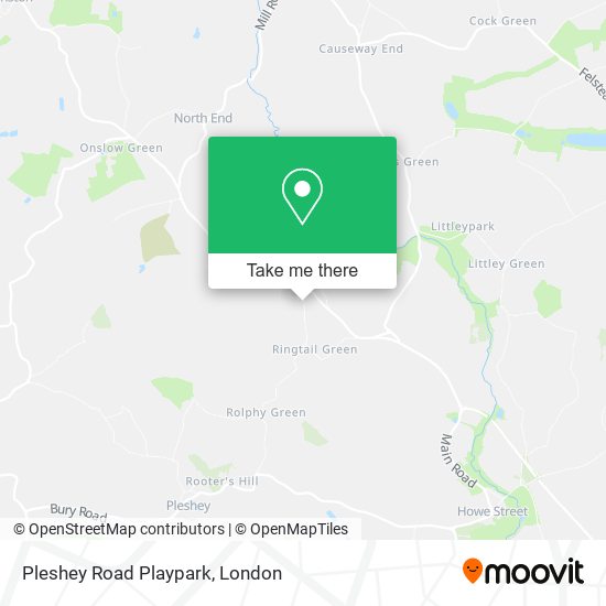 Pleshey Road Playpark map