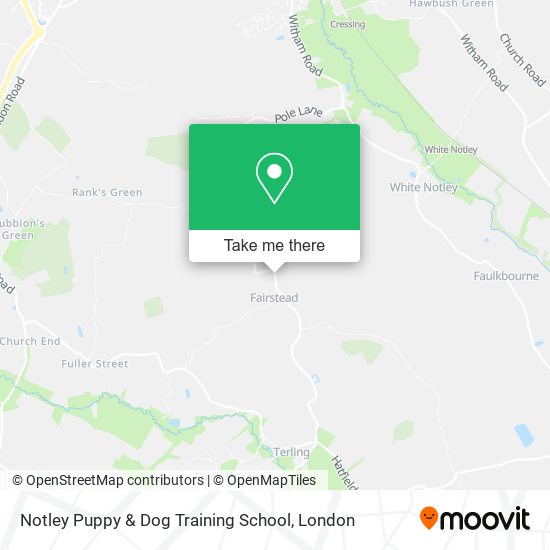 Notley Puppy & Dog Training School map
