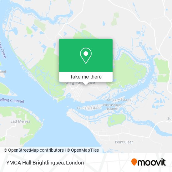 YMCA Hall Brightlingsea map