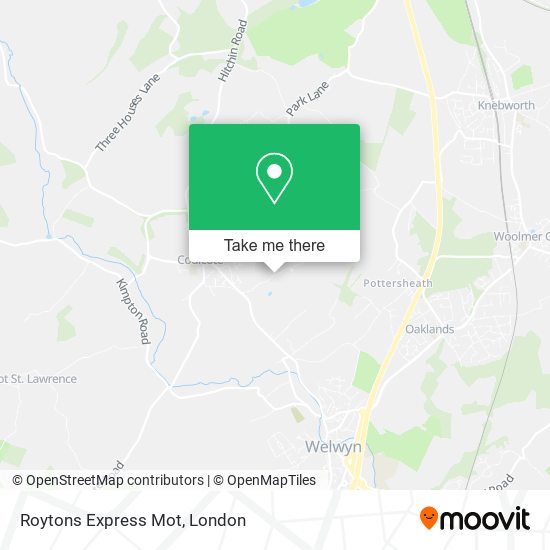 Roytons Express Mot map