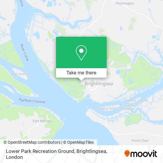 Lower Park Recreation Ground, Brightlingsea map