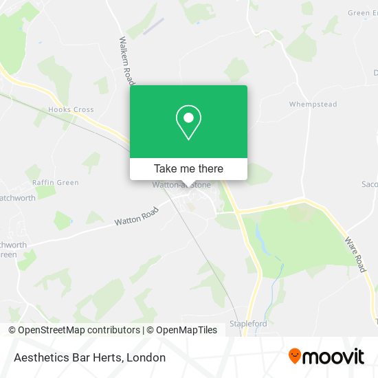 Aesthetics Bar Herts map