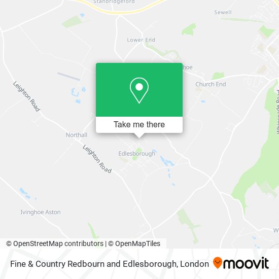 Fine & Country Redbourn and Edlesborough map