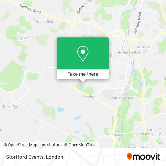 Stortford Events map