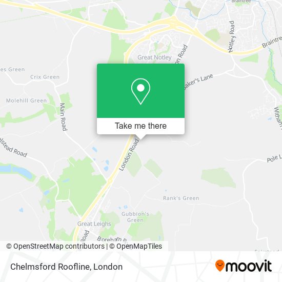 Chelmsford Roofline map
