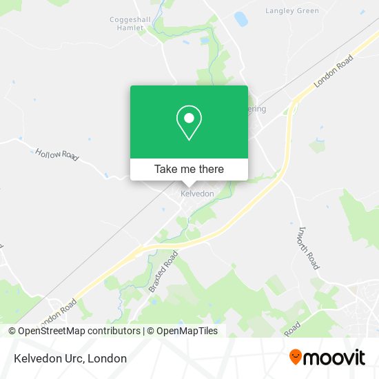 Kelvedon Urc map
