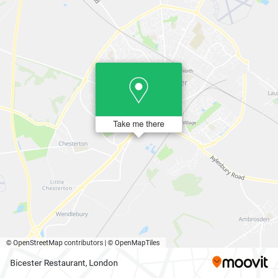 Bicester Restaurant map