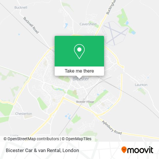 Bicester Car & van Rental map