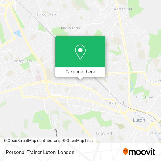Personal Trainer Luton map