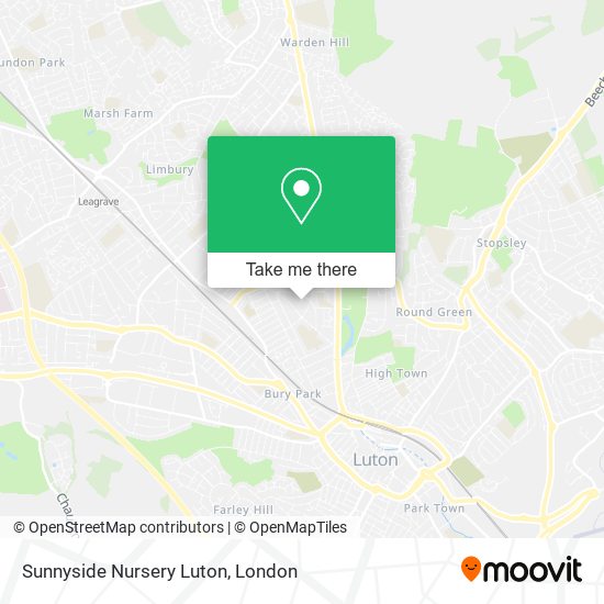 Sunnyside Nursery Luton map
